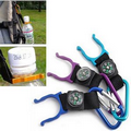 NEW Bottle Clip Strap With Compass Camping Hiking Carabiner Water Holder